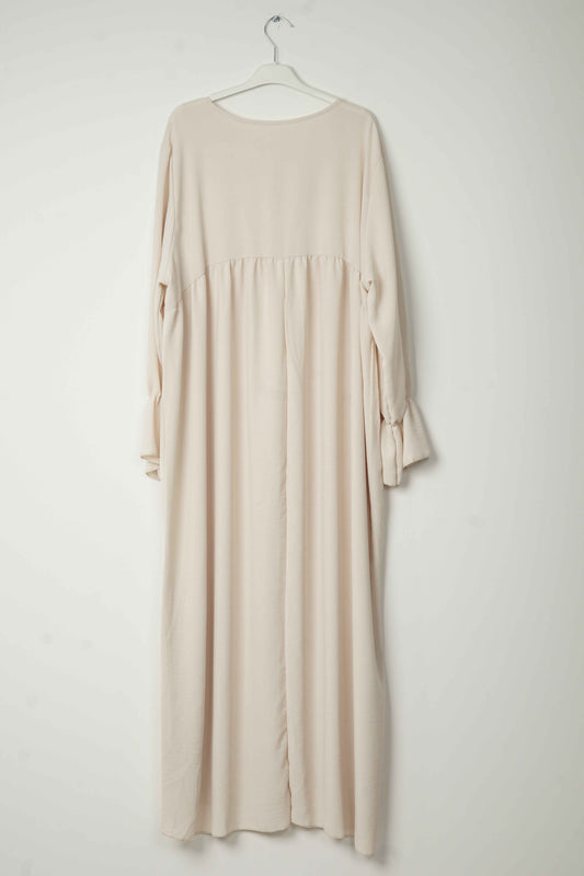 Abaya fluide blanche