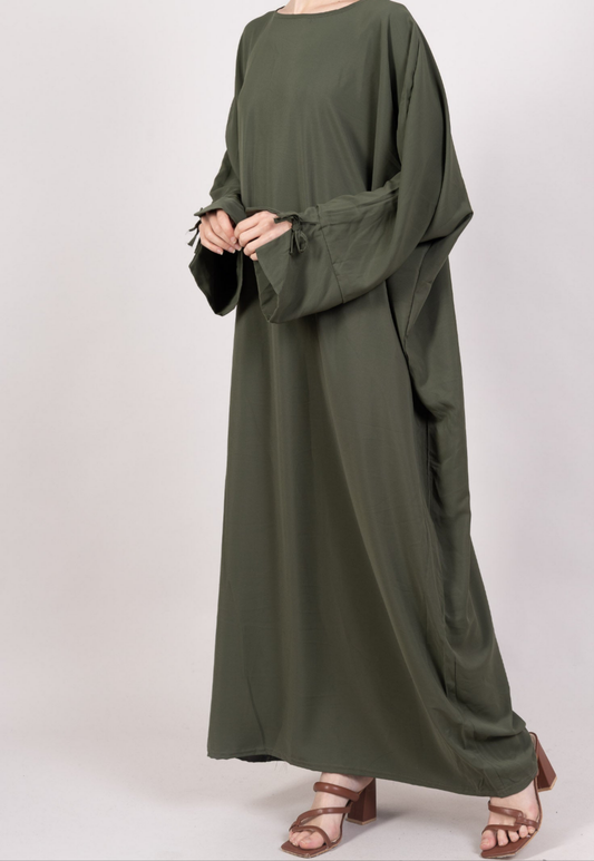 Abaya ample à nœud