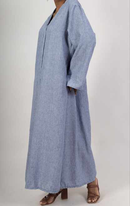 Abaya coupe droite