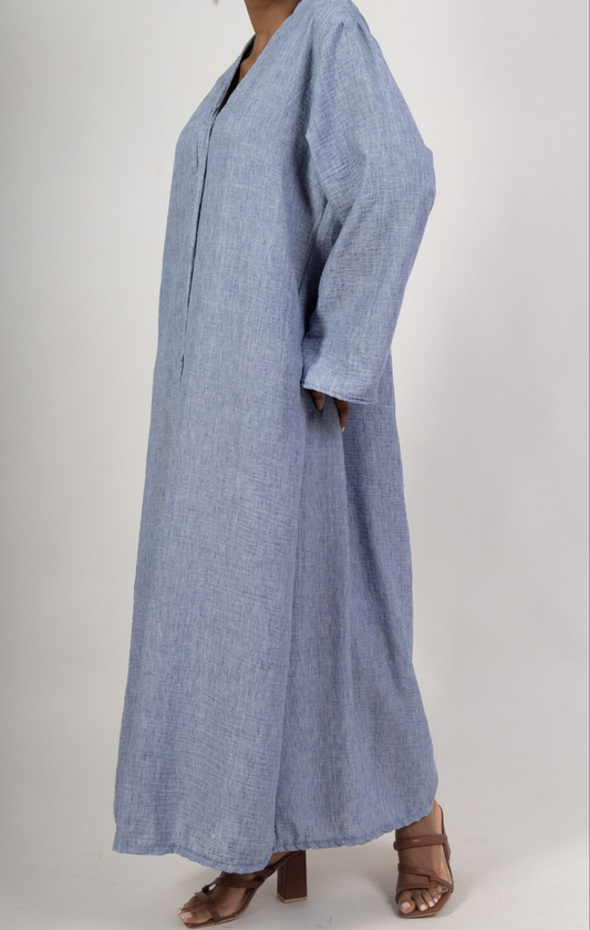 Abaya coupe droite