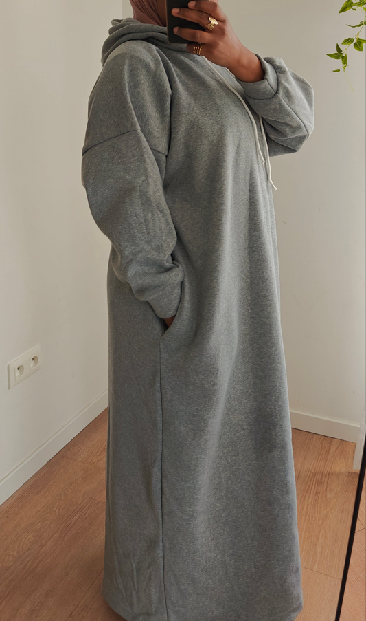 Robe sweat gris