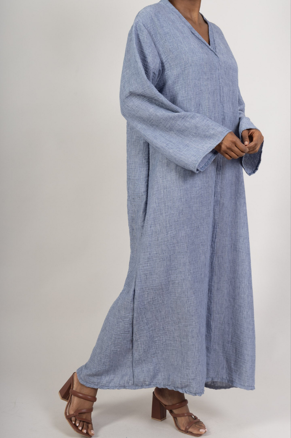 Abaya coupe droite