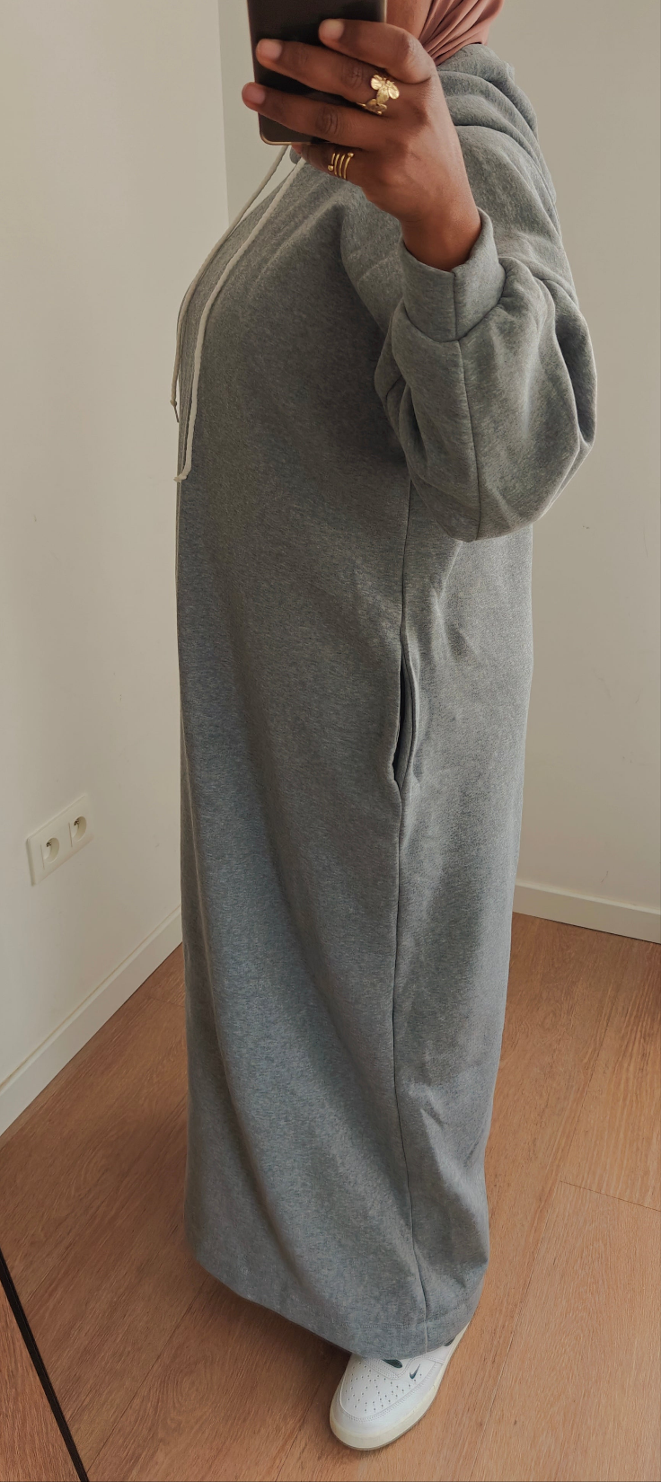 Robe sweat gris