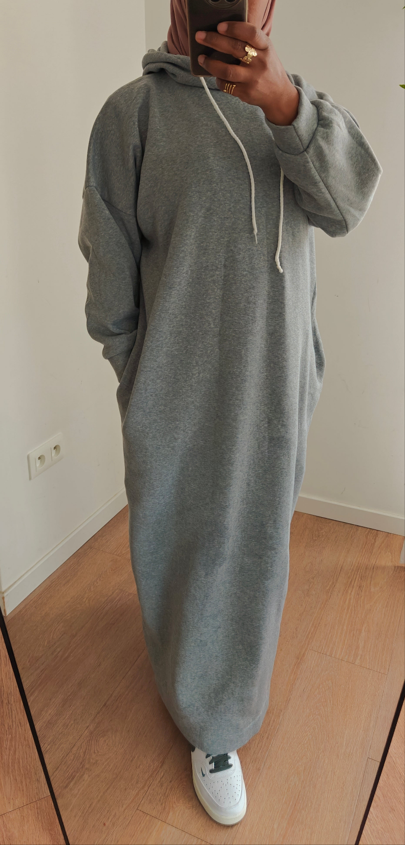 Robe sweat gris