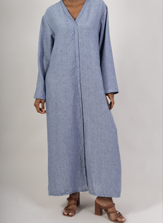 Abaya coupe droite