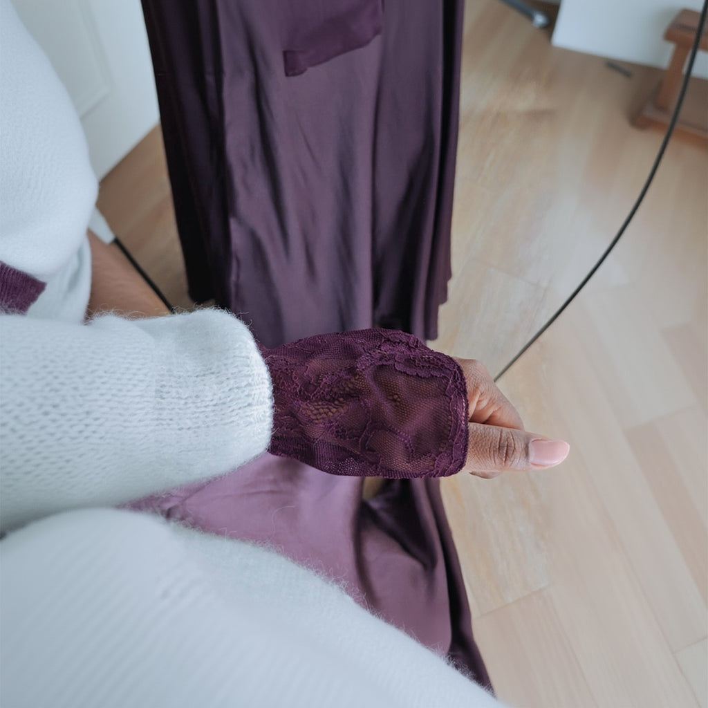 Top en dentelle fleuris