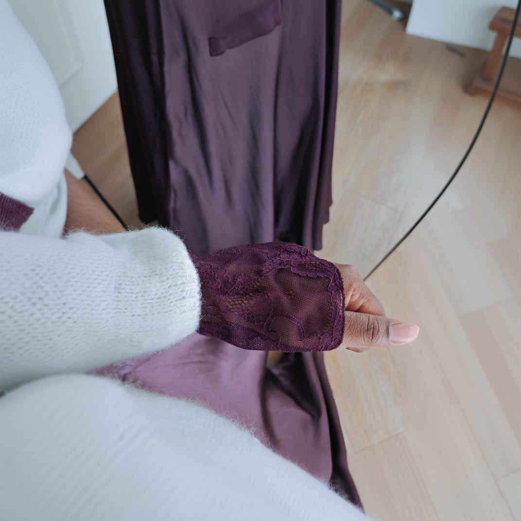 Top en dentelle fleuris