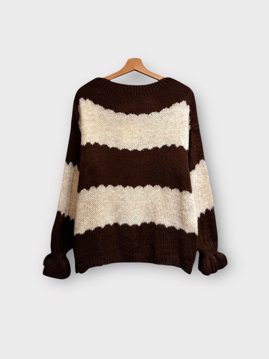 Pull manches trompettes