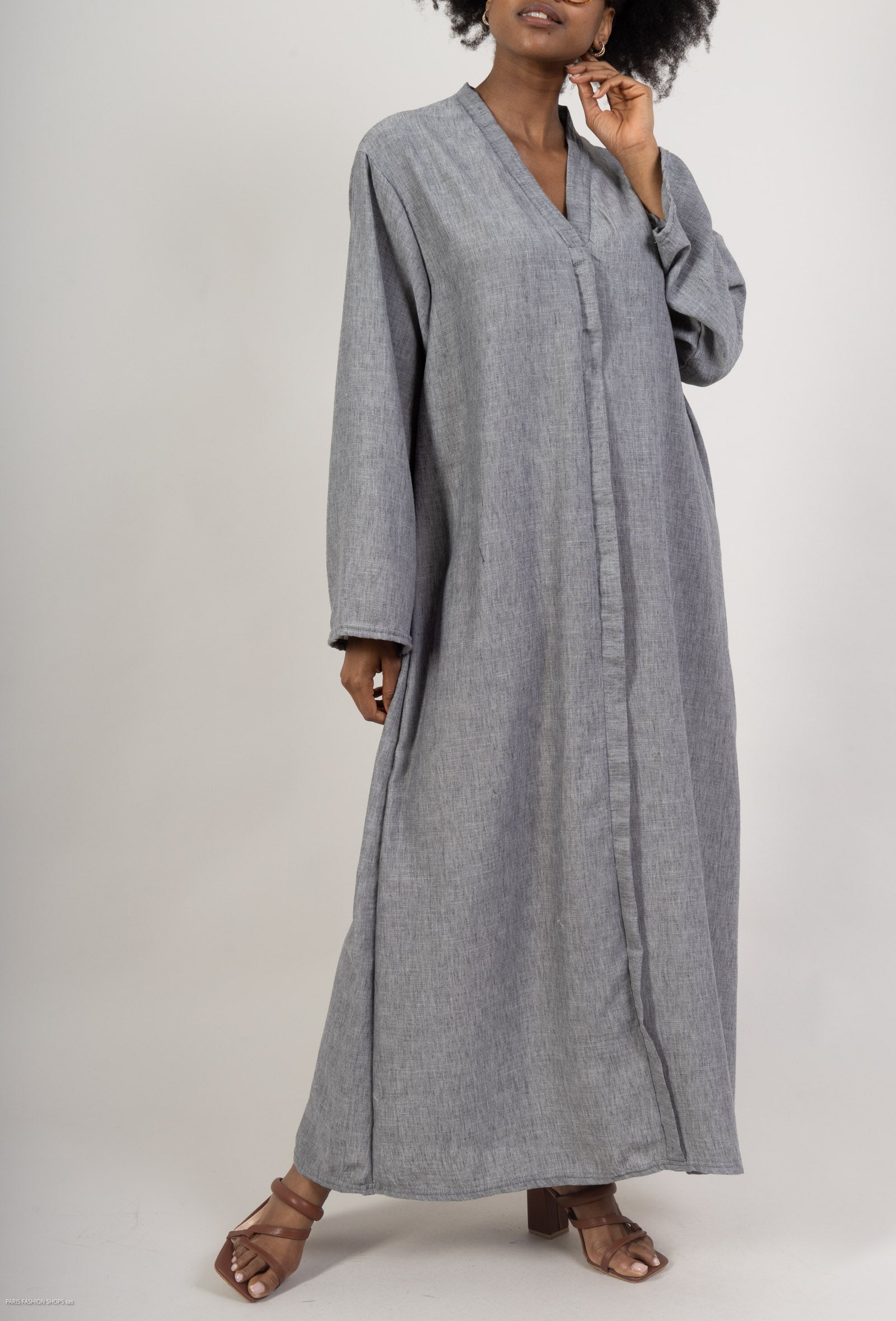 Abaya coupe droite