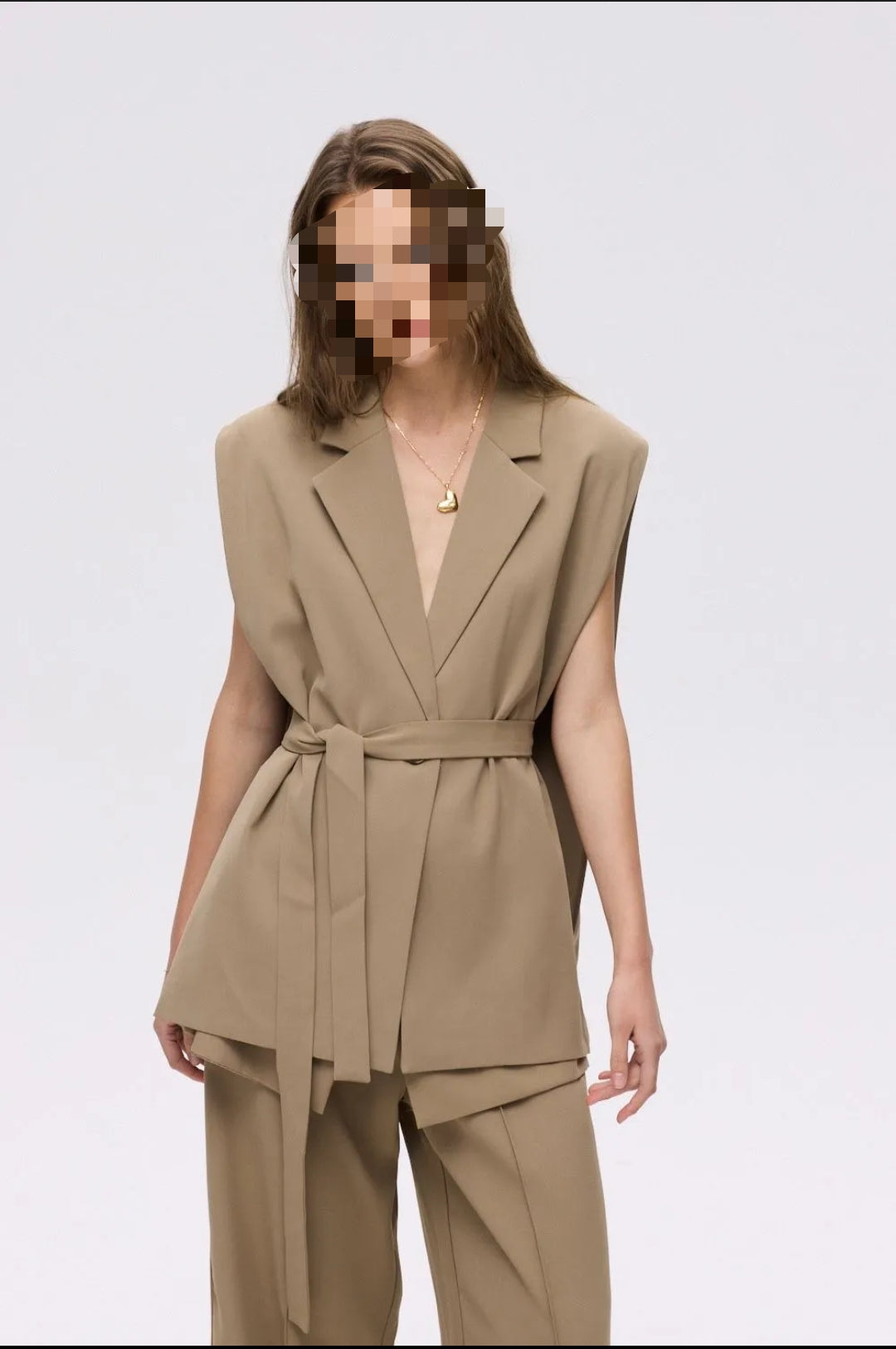 Blazer Cape sans manche Lila
