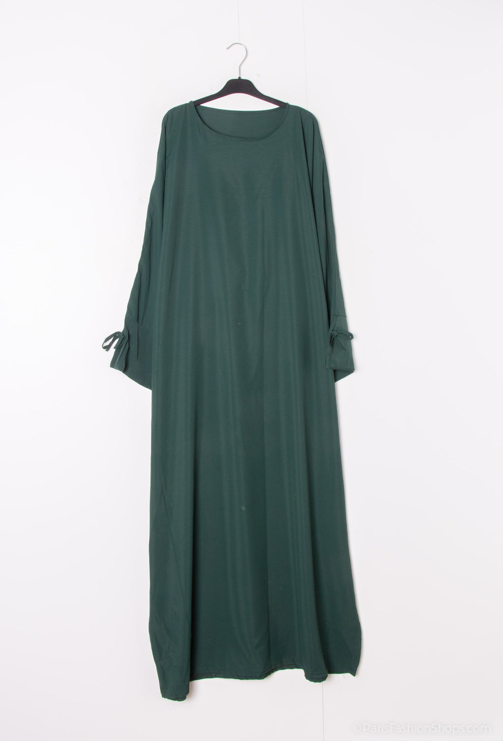Abaya ample à nœud vert