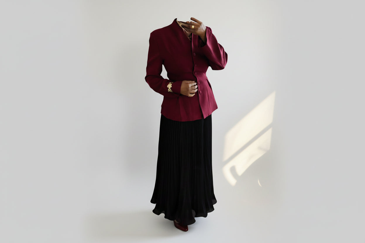 Jupe plissée vaporeuse noir