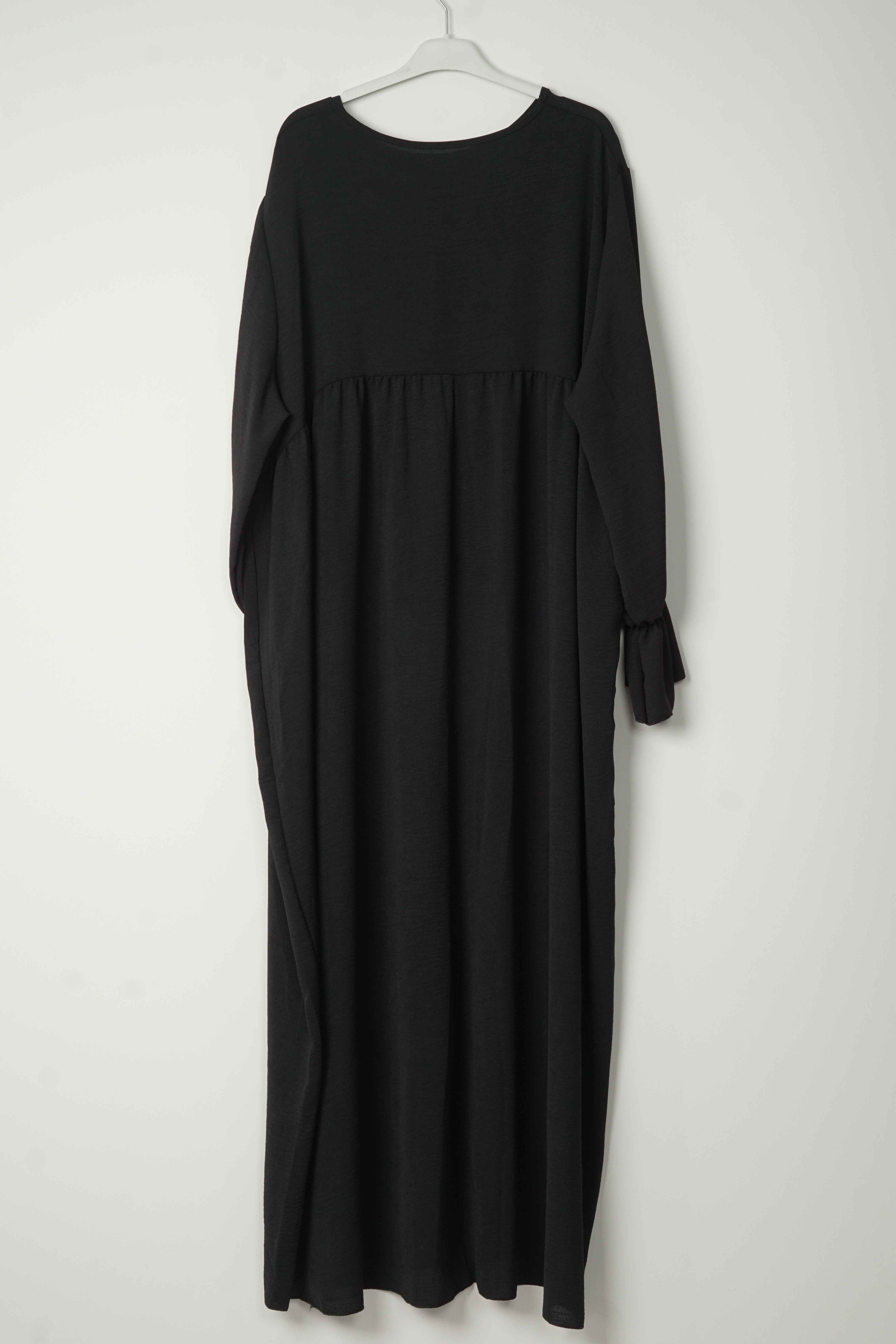 Abaya fluide Noir