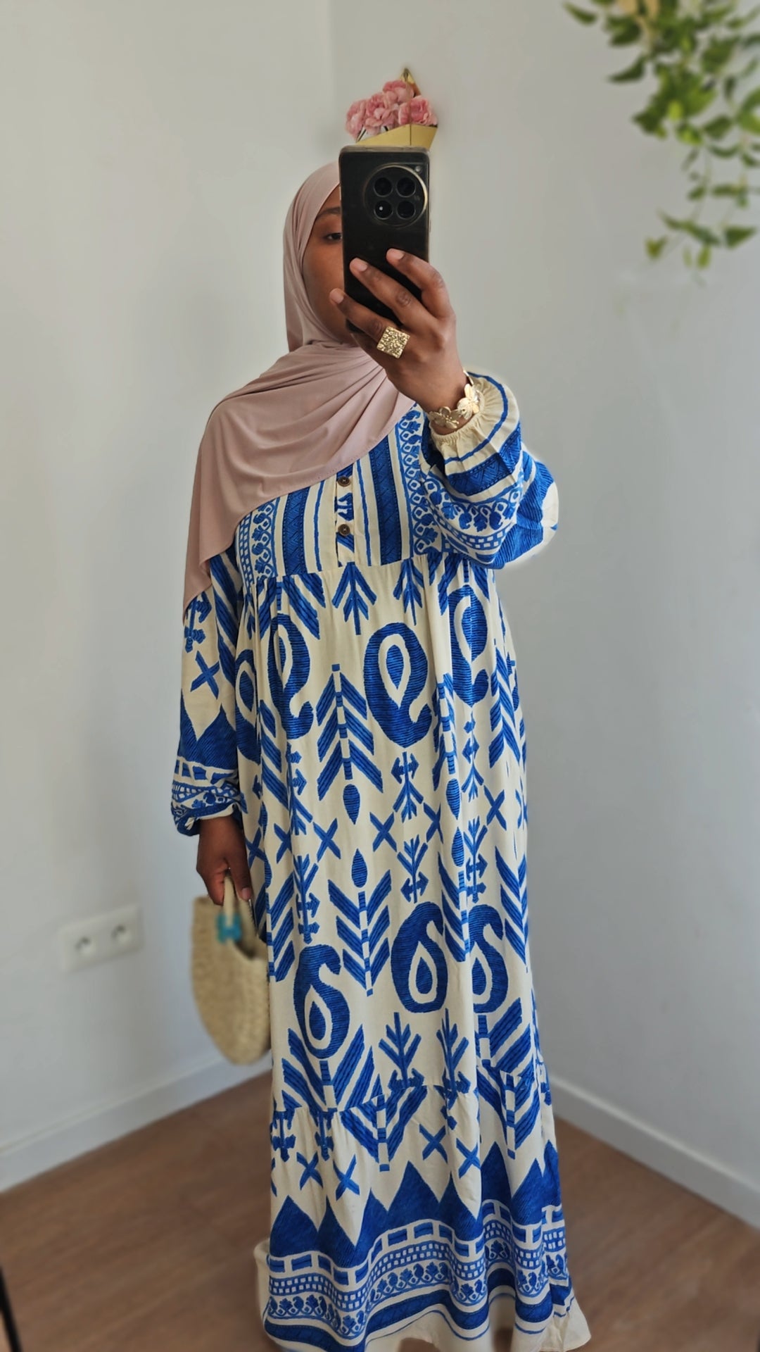 Robe droite viscose