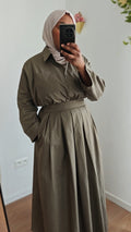 Ensemble jupe kaki