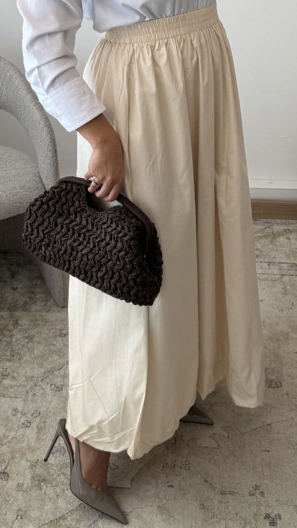 Jupe Popline Zahra Beige