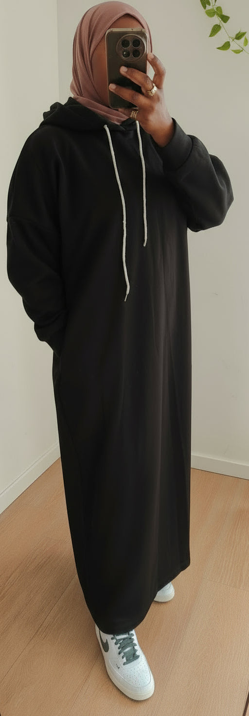 Robe sweat noir