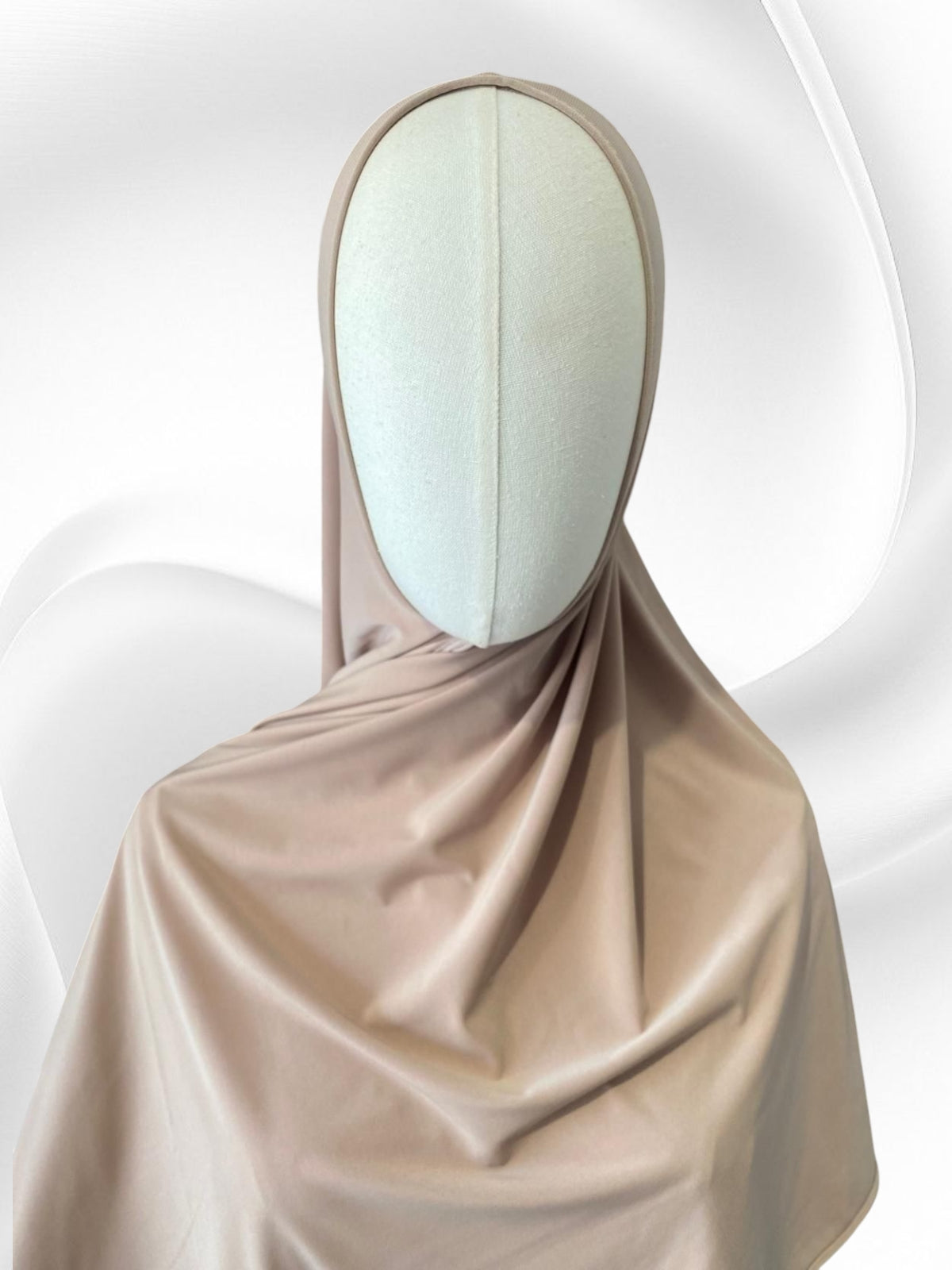 Hijab jersey premium beige