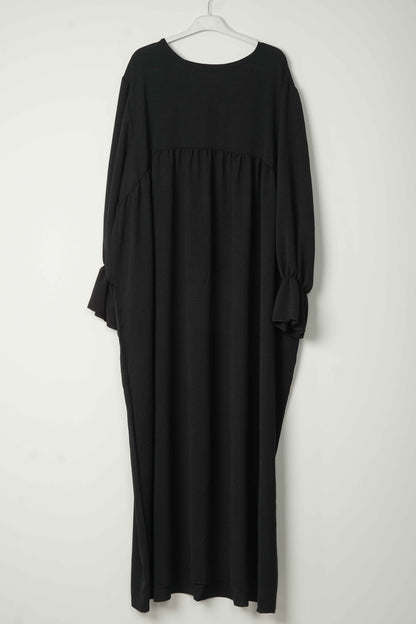 Abaya fluide Noir