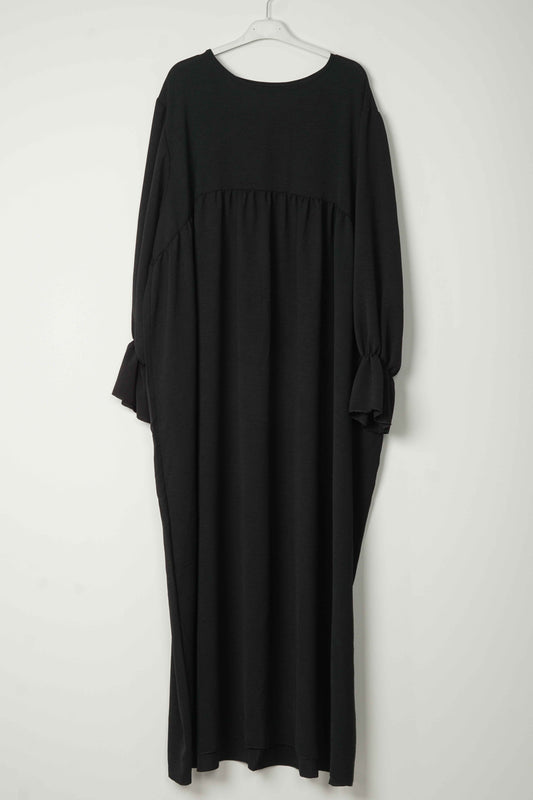 Abaya fluide Noir
