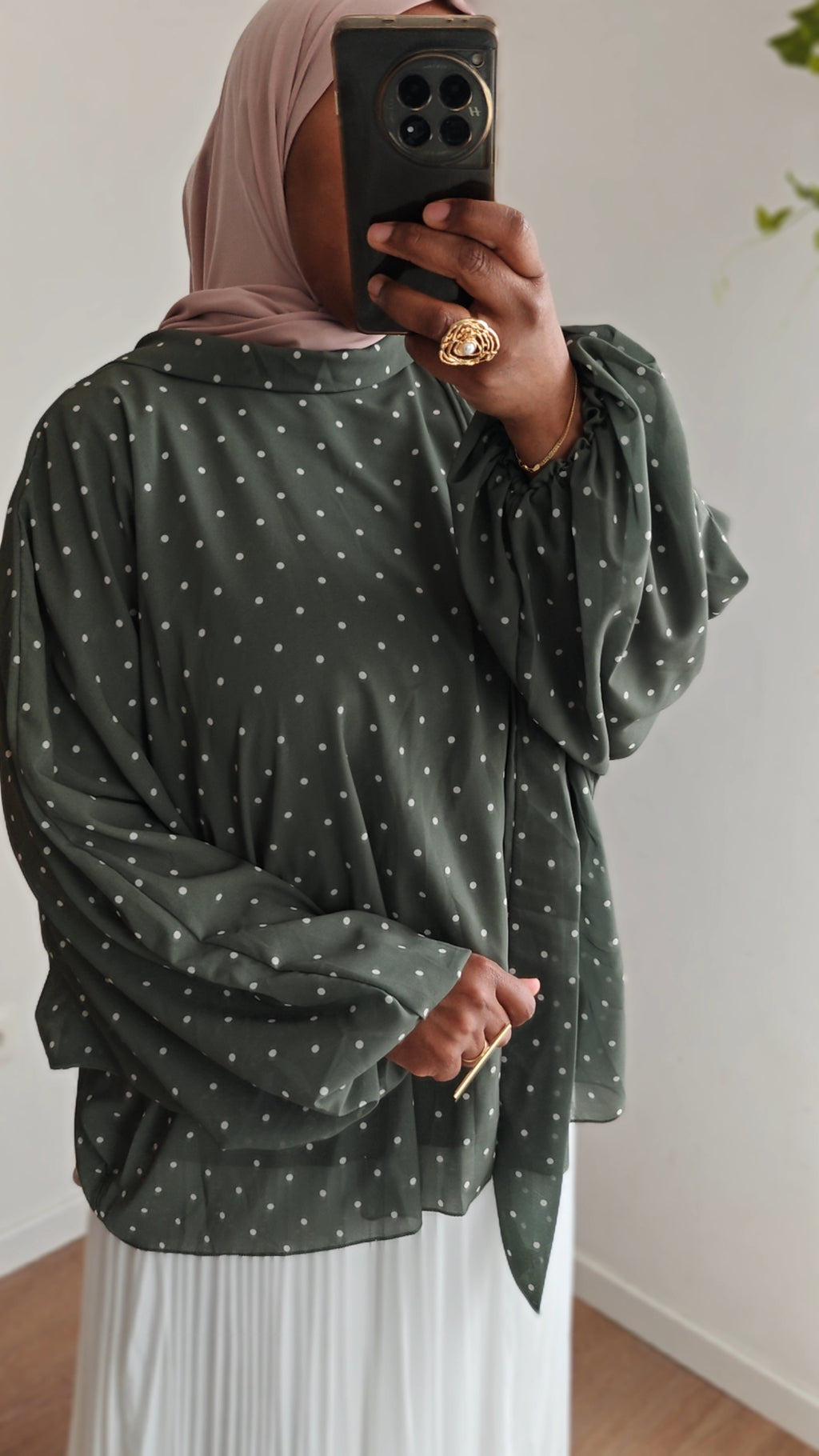 Blouse À Petit Pois Doubler