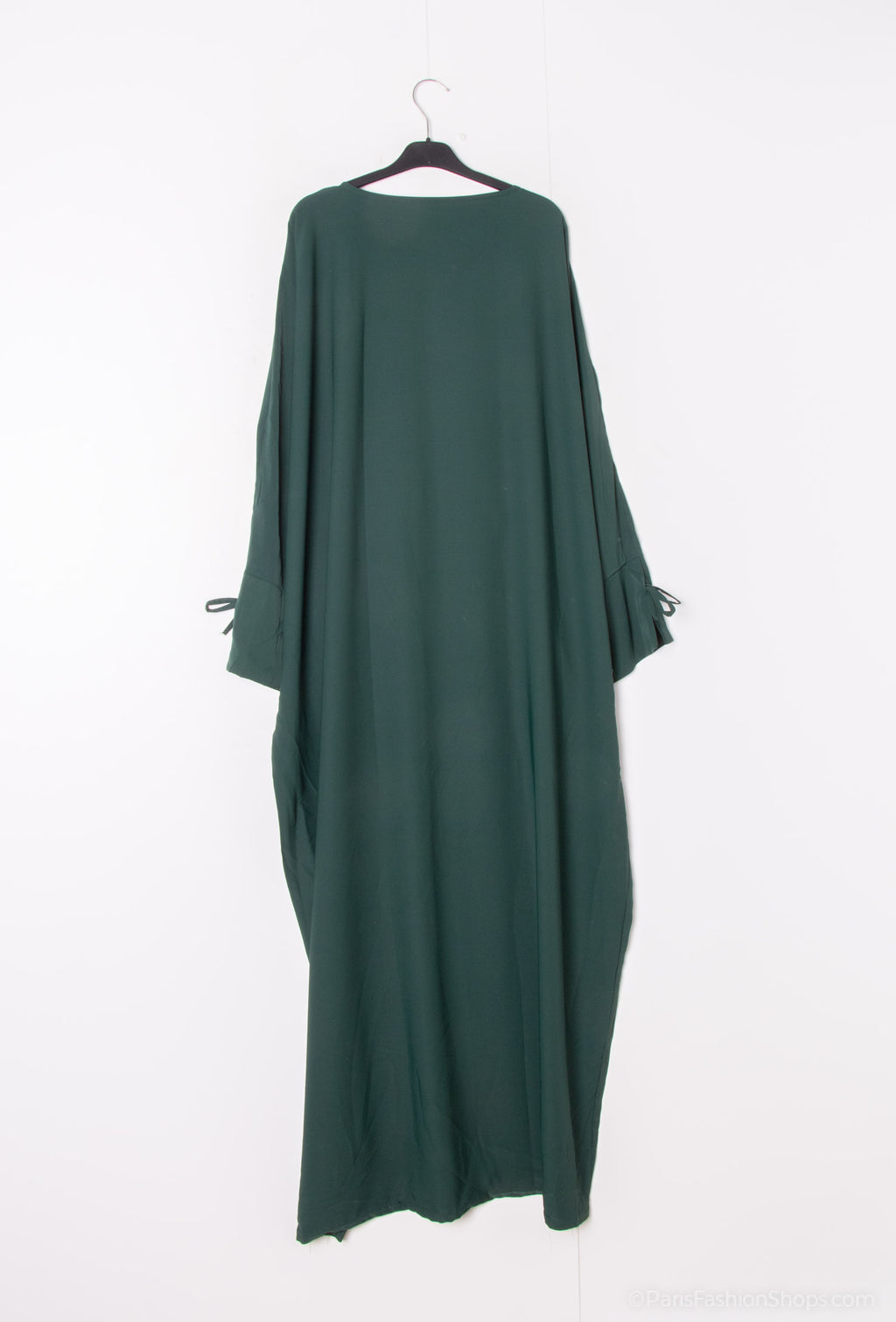 Abaya ample à nœud vert
