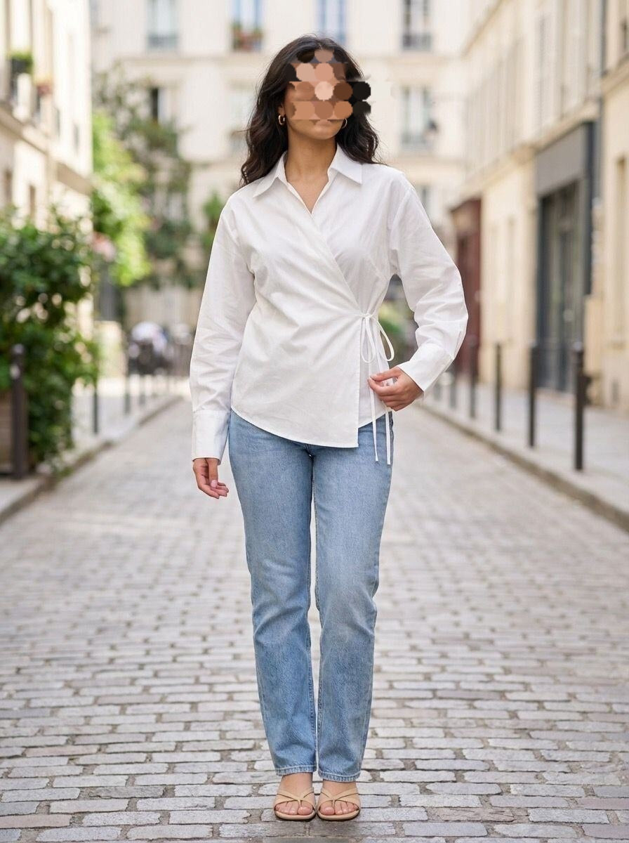 Chemise cache coeur Lina