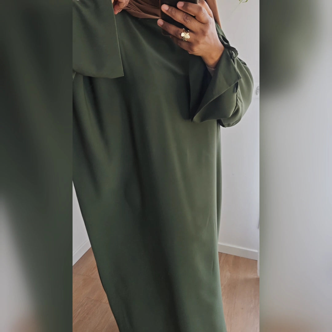 Abaya ample à nœud