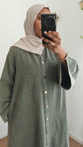 Robe Denim hana kaki